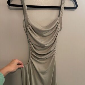 Light Mint Stretch Strappy Bodycon Dress